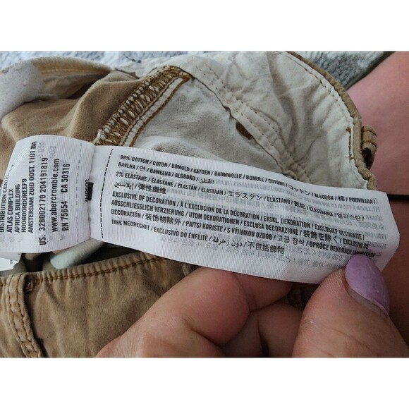 Hollister Shorts Mens 32 Tan Khaki 10" Inseam Cali Longboard Fit Skateboarding - Picture 6 of 7